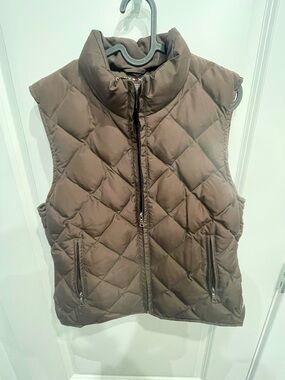 Quilted Brown Puffer Vest - Tommy Hilfiger